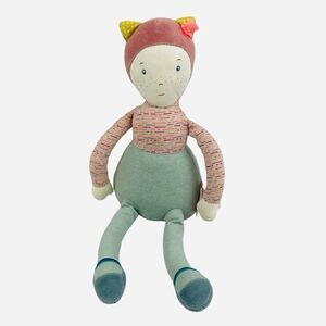 Moulin Roty Mademoiselle Et Ribambelle Plush Doll Cat Soft Toy France Ballerina